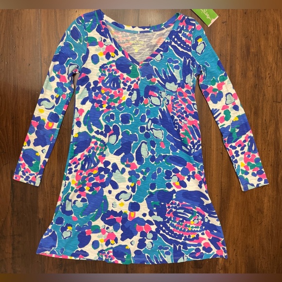 Lilly Pulitzer Paradis Dress Hit The Spot Size XXS Coastal Chic Nautical Beach - Picture 2 of 16